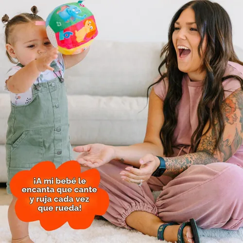Vista 6 de Move2Play, Pelota de Bebé Divertidísima e Interactiva con Música y Efectos de Sonido Regalo de Primer Cumpleaños Juguete para Niños Pequeños