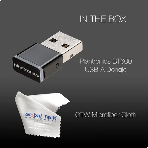 Vista 2 de Poly BT600 USB-A Adaptador Bluetooth Dongle -211250-01 - para Plantronics Voyager 5200 UC, Focus 2 UC, Legend 30/50, 4310/4320, auriculares
