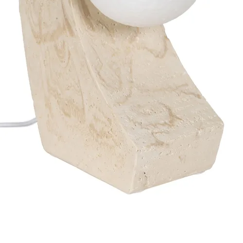 Vista 6 de Lámpara de mesa Crema Poliresina 220-240 V 16,5 x 11,5 x 30 cm