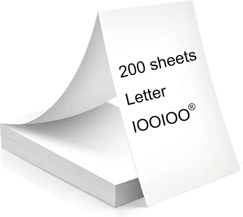 Vista 7 de IOOIOO Papel de impresora térmica BPS libre de BPA, (100 páginas, Continuo, sin marca, 3 años)