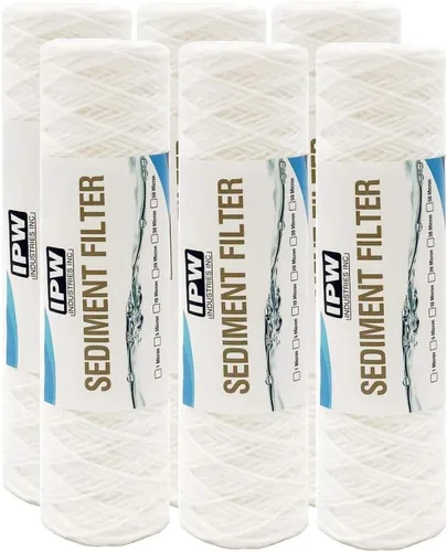 Vista 2 de IPW Industries Inc. - Paquete de 2 filtros de sedimento de cuerda de 5 micrones - Reemplazo de cartucho de filtro de agua universal para toda
