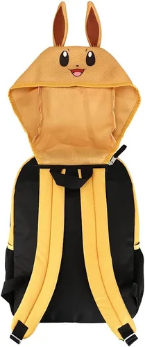 Vista 4 de Pokemon Eevee Kids - Mochila con capucha de 16 pulgadas Amarillo