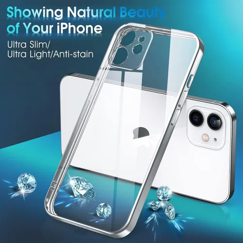 Vista 610 de Supdeal Funda cristalina transparente para iPhone 11, [No se amarillea] [Protección de la cámara] [Probado contra caídas de grado militar] Funda