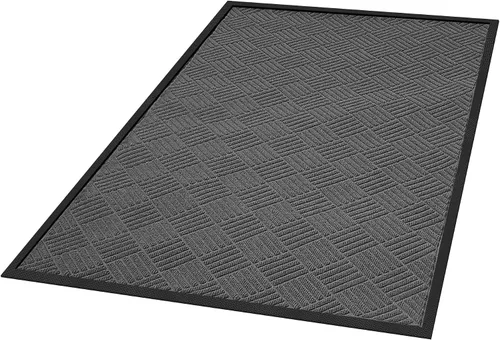 Vista 6 de tonchean Tapete para puerta delantera, 3 x 5 pies, resistente, para Gris