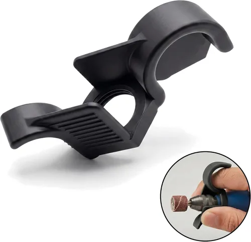 Vista 8 de SplashNColor Mango de agarre de precisión para herramienta giratoria Dremel - Cómodo accesorio de bucle para el dedo Control constante
