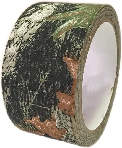 Vista 13 de ECYC Cinta autoadhesiva de camuflaje de 1.97 x 196.85 pulgadas, cinta de camuflaje impermeable, cinta elástica para conductos sigilosos para caza al