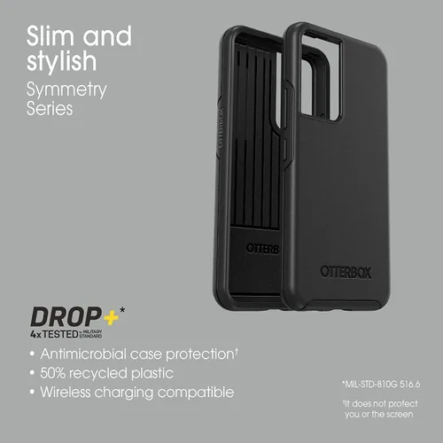 Vista 5 de OtterBox Symmetry Series - Funda para Galaxy S22 (solamente), embalaje no minorista, color negro