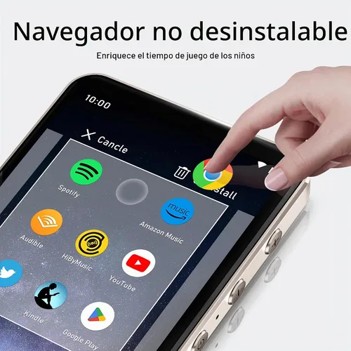 Vista 5 de HIFI WALKER Reproductor de MP3 Android G7 con Bluetooth WiFi, pantalla táctil de 4 pulgadas, 3 GB de RAM, 144 GB de almacenamiento, reproductor