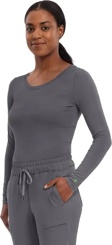Vista 7 de Curación manos Melissa Negro playera de manga larga Peltre