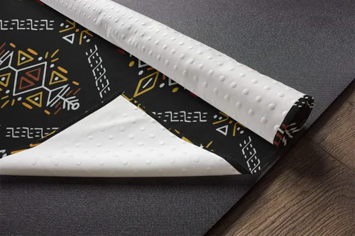 Vista 3 de Ambesonne Arrow - Toalla para esterilla de yoga, patrón indígena inspirado en los nativos, antideslizante, absorbente del sudor, para yoga, pilates