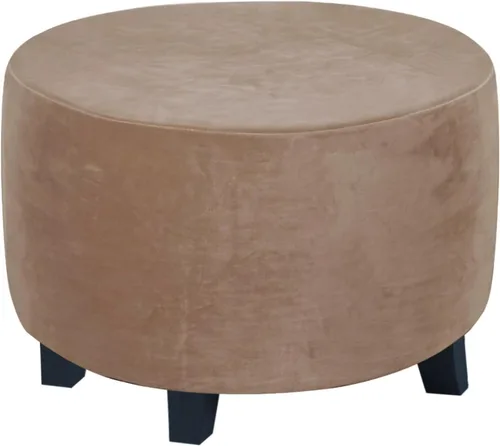 Vista 22 de H.VERSAILTEX Terciopelo de lujo de felpa de una pieza, rectangular, elástica, funda plegable para taburete o almacenamiento, cubierta elástica