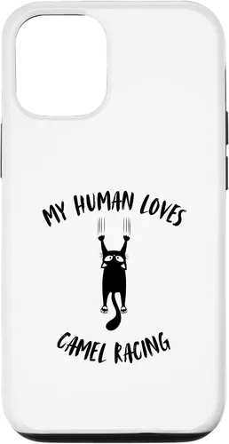 Vista 26 de My Human Loves Camel Racing - Cat Parent Hobby Lover Case for iPhone 16