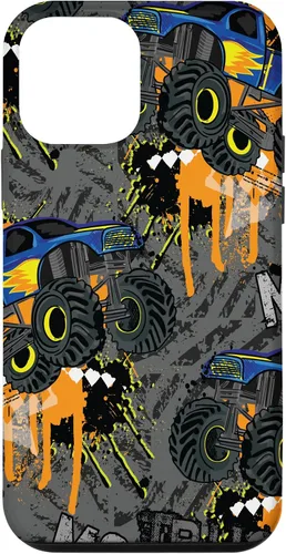 Vista 16 de Funda para iPhone 17 con diseño de Monster Truck Lover para hombres y niños