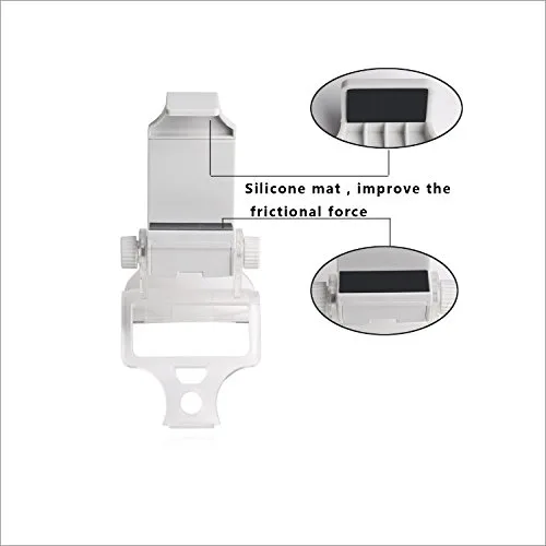 Vista 2 de Dobe PS4 Controller Mobile Smart Phone Clip Mount Holder White for Sony PlayStation 4 Dualshock 4 Controller