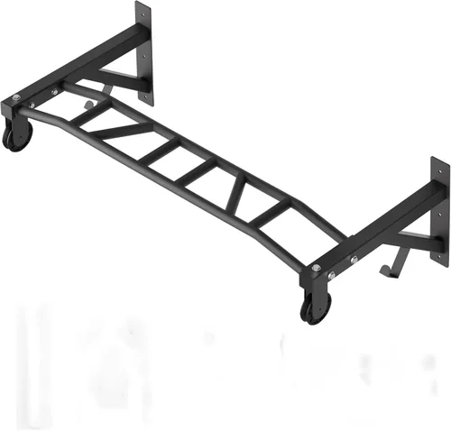 Vista 2 de Upgrade Pull Up Bar Wall Mounted,Heavy Duty Multi Grip Chin Up Bar for Strength Training, 600 lbs Capacity, Durable Steel Construction, Perfect for