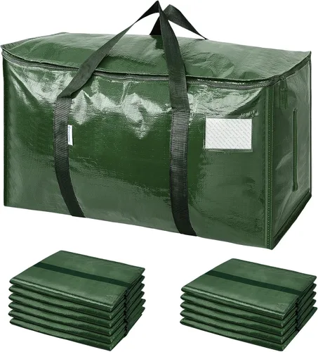 Vista 12 de TICONN Paquete de 2 bolsas de mudanza extra grandes resistentes con cremalleras y asas de transporte, bolsas de almacenamiento duraderas para Aqua