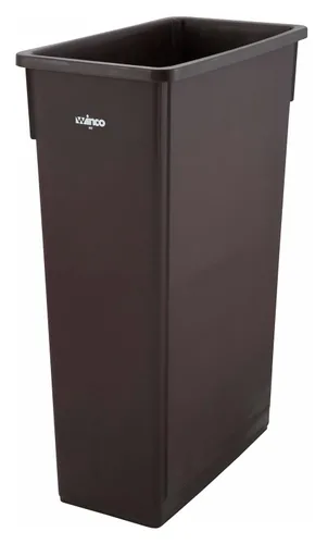 Vista 5 de Winco Bote de basura delgado, 23 galones, color negro