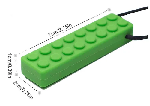 Vista 3 de Collar masticable, paquete de collar sensorial para masticar para niños con masticación, TDAH, autismo, necesidades de morder, masticable motor