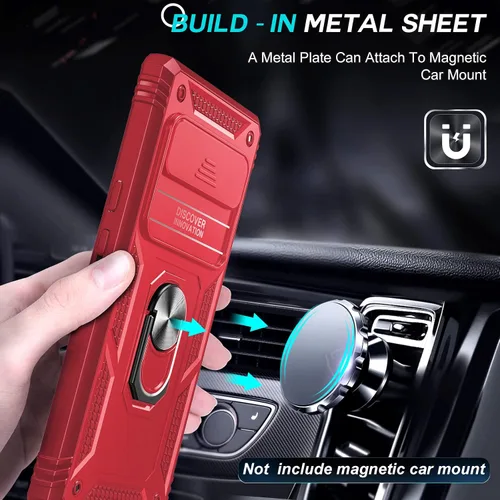 Vista 4 de LeYi Funda para Google Pixel 6 Pro: Funda para Pixel 6 Pro con cubierta de cámara deslizante, funda de teléfono de grado militar de cuerpo completo
