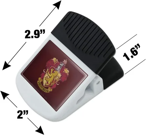 Vista 3 de Harry Potter Gryffindor pintado cresta nevera imán imán magnético colgante gancho nota snack clip