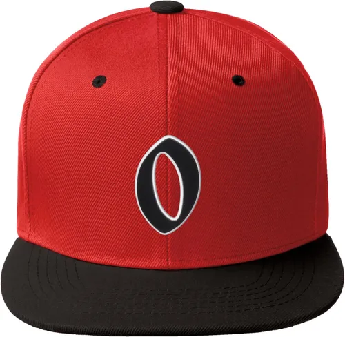 Vista 1215 de Daxton Gorra clásica con visera de billete plano con letras del alfabeto inglés antiguo de la A a la Z