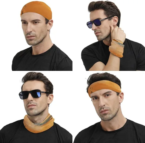 Vista 4 de Beach Face Scarf Cover Ear Loop Hole,Outdoors Face Mask for Women Men Sports Yoga Running Hiking Ski Snowboard,Cooling Neck Shield Scarf Cycling
