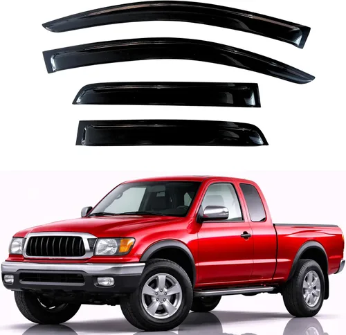 Vista 132 de KPY Protector de lluvia compatible con Ford Bronco 1980-1996, Ford F150 F250 F350, deflectores de ventilación lateral para visera de ventana