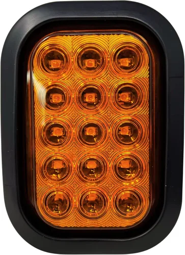 Vista 6 de All Star Truck Parts 5x3 2x Luz de señal intermitente de ámbar rectangular de 15 LED, luz de giro, luz de parqueo, luz de remolque, luz para 2