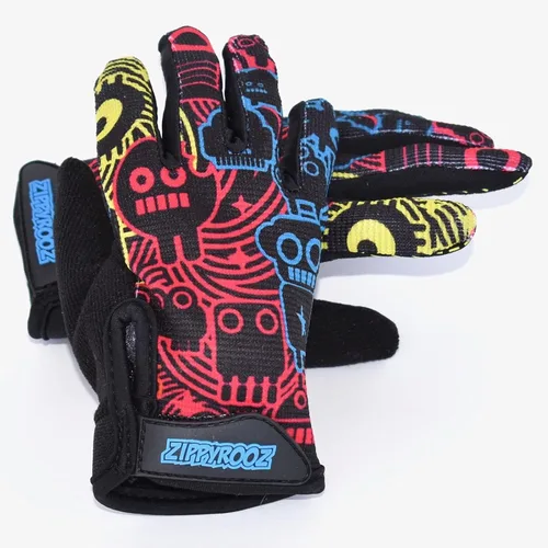 Vista 3 de ZippyRooz Guantes de bicicleta largos para niños pequeños y pequeños