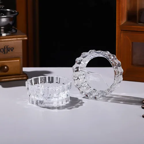 Vista 7 de Bincoo Moka - Dispensador de ollas con 100 piezas de papel de filtro, relleno de polvo giratorio, taza receptora de polvo, embudo, accesorios