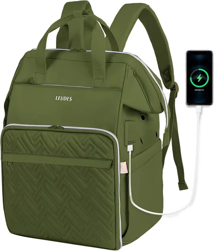Vista 14 de Leudes Mochila Bolsa para Tejer, Organizador de Almacenamiento de Hilo, Bolsa de Ganchillo Grande Tote, Regalo de Navidad, Estuche Portador de Hilo