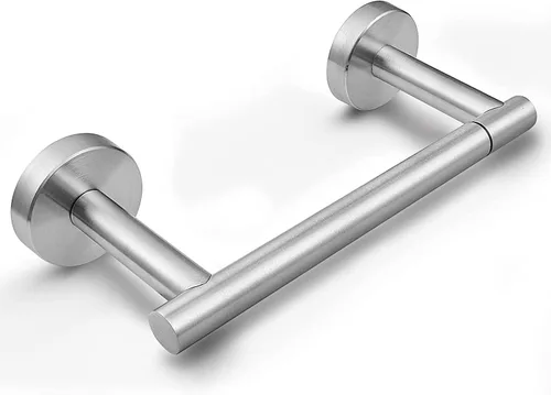 Vista 9 de Newfun Soporte de papel higiénico de bronce aceitado, SUS 304 de acero inoxidable ajustable de doble poste giratorio soporte de rollo de papel