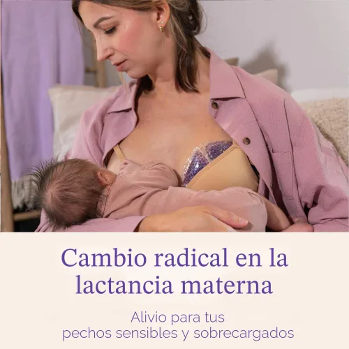 Vista 2 de Lansinoh - Paquetes de terapia para el pecho, almohadillas para el pecho frías y calientes con 2 fundas suaves, elementos esenciales