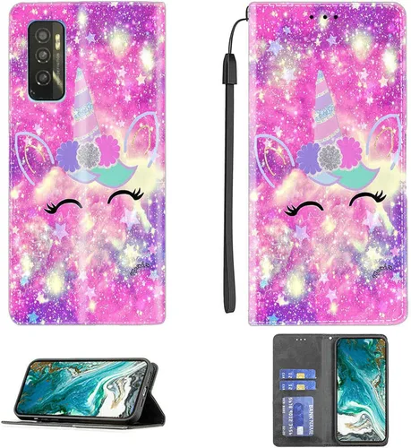 Vista 289 de jioeuinly ATT Motivate 2 - Funda compatible con ATT Motivate 2, funda con soporte abatible y cierre magnético DJS
