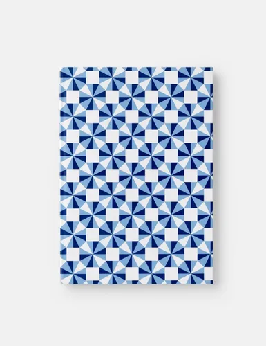 Vista 9 de Bella Copia Blue Midsized Blank Notebook