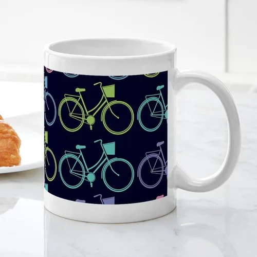 Vista 6 de CafePress Bicycle Bike Riding 11 Oz Ceramic Mug 11 oz (325 ml) Ceramic Coffee Mug