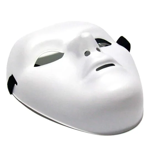 Vista 4 de Kvvdi Máscaras faciales blancas aterradoras masculinas para Halloween DIY