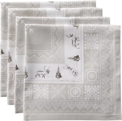 Vista 104 de Maison d' Hermine Juego de 4 servilletas de tela 100% algodón, suaves y duraderas, servilletas cuadradas reutilizables para uso diario, lavables