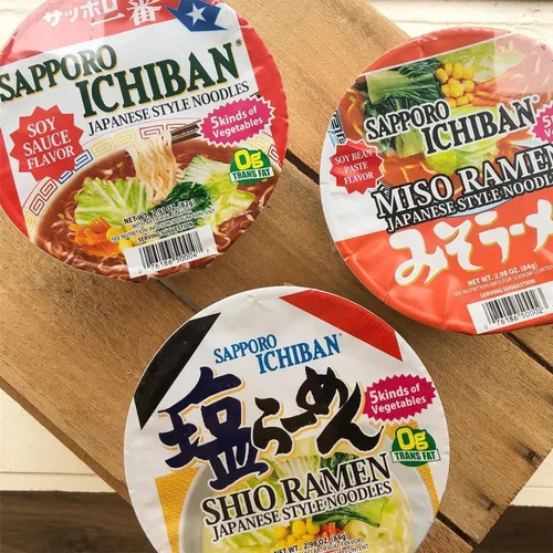 Vista 6 de [SAPPORO ICHIBAN] Miso Ramen Bowl (Donburi), fideos japoneses de taza instantánea de sabor nº 1 (2.94 onzas x 12 tazones) (Miso)