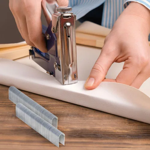Vista 7 de Utoolmarrt F25 1000 grapas en forma de U para clavadora neumática, 1 caja