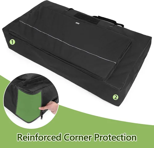 Vista 4 de GOBUROS - Funda de transporte para tablero de cornhole de 4 x 2 pies, se adapta al tamaño reglamentario, solo bolsa Cornhole Carry Bag with Front