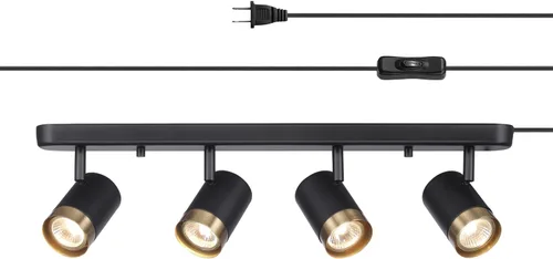 Vista 16 de GLOBE Electric 60024 Iluminación de riel de 3 luces con enchufe, cabezales ajustables, acabado blanco mate, 22 pulgadas, base GU10, cable de 15 pies