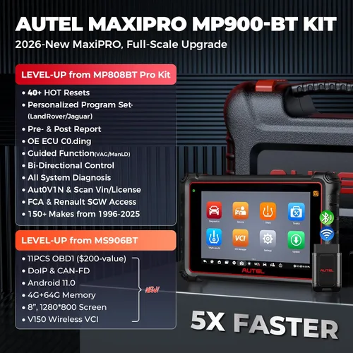 Vista 2 de Autel MaxiPRO MP900-BT KIT Escáner: 2026 Igual que MS906 Pro MS906 MAX MK908 con C0ding OE, 3000+ pruebas, 40+ servicio, más de 150 marcas, hasta