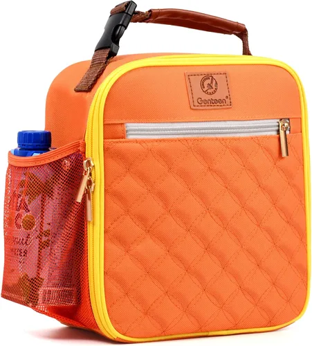 Vista 11 de Genteen Lonchera Bolsa de almuerzo reutilizable para hombres, mujeres, niños y adultos, bolsa de almuerzo aislada impermeable, lonchera enfriadora