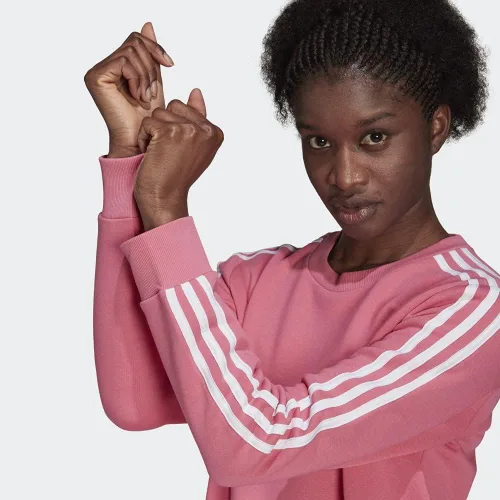 Vista 41 de adidas Sudadera Essentials de forro polar con 3 rayas para mujer