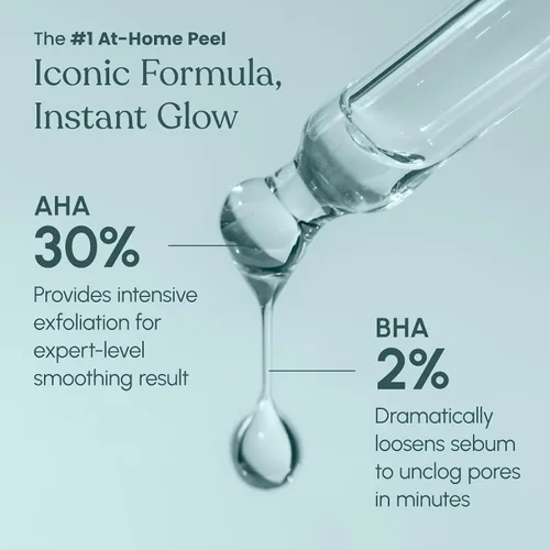 Vista 3 de 30 DAY MIRACLE AHA 30% + BHA 2% Solución de peeling – Exfoliante líquido de fuerza clínica para manchas oscuras, puntos negros y poros obstruidos