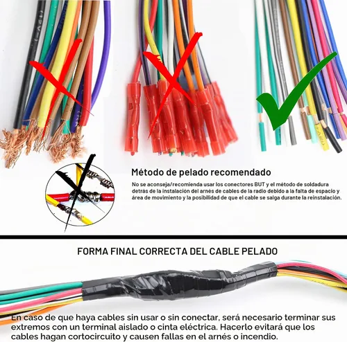 Vista 4 de Xtenzi Arnés de cables de radio de coche compatible con JVC CD DVD Navigation in-Dash - XT91021