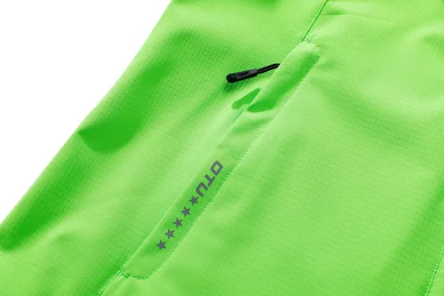 Vista 8 de OTU Chaqueta impermeable para mujer, ligera, impermeable con capucha para senderismo, viajes al exterior.