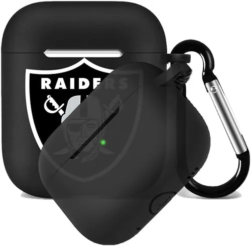 Vista 26 de Funda protectora de silicona para 49ers compatible con AirPods de 1ª/2ª generación, funda de carga, llavero