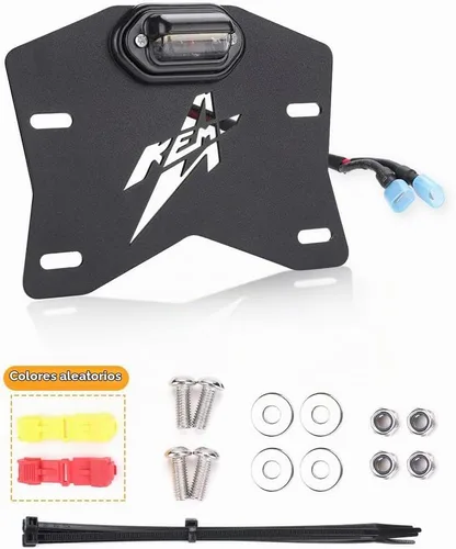 Vista 9 de KEMIMOTO - Soporte de placa de matrícula UTV con luz, kit universal de aluminio para placa de matrícula UTV compatible con Can-Am Maverick X3